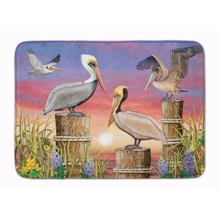 Carolines Treasures PRS4041RUG 19 X 27 In. Pelicans Machine Washable Memory Foam Mat